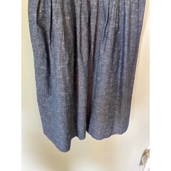 Madewell Chambray Tiefront Cutout Cami Dress Size 4 - Picture 5 of 10